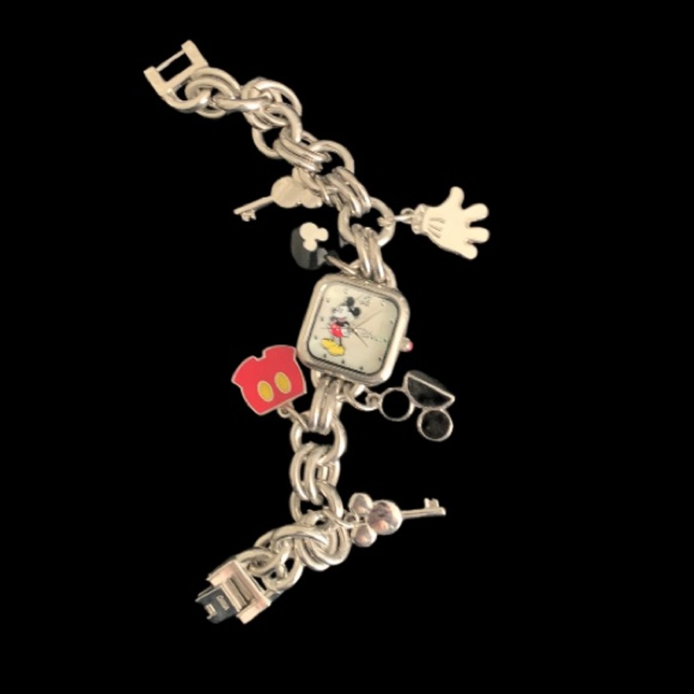 Mickey Mouse Disney charm bracelet with watch